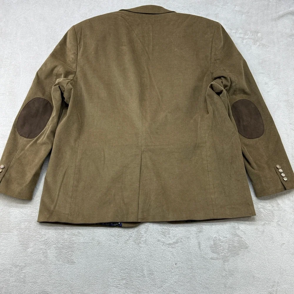 Lauren Ralph Lauren Blazer Mens 50L Brown Corduroy Elbow Patch Two Button Jacket